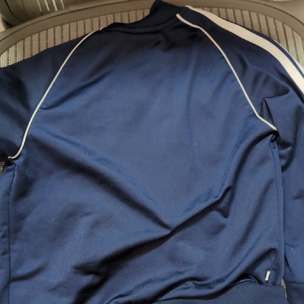 adidas Navy and White Kids Track Jacket - Picture 6 of 6